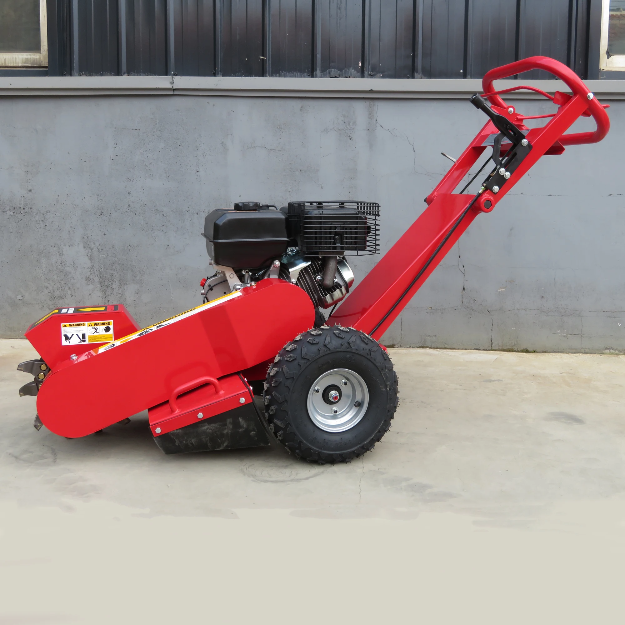Фото Измельчитель пней POWER STUMP REMOVAL SG-120 для удаления пней деревьев с 12-дюймовыми лезвиями, 15 л.с., двухлезвийный, внедорожный №1