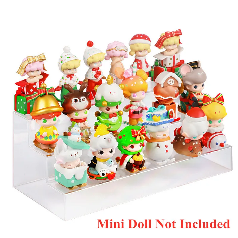 

3 Layers Trasparent Acrylic Display Stand Mini Figure Nail Polish Perfume Showecase Holder Makeup Organizer Display Storage Rack