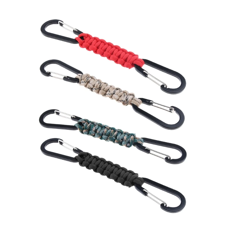 

DXAB Anti-lost Camera Wrist Strap Parachute Rope with Carabiner Hand Bracelet Adjustable Outdoor Accessory for Mount Climbing