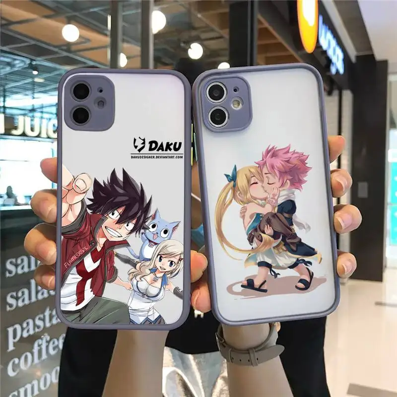 

EDENS ZERO Maga Phone Case For iPhone 12 11 Mini Pro XR XS Max 7 8 Plus X Matte transparent Gray Cover