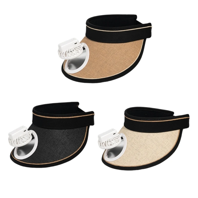 

Женская Мягкая регулируемая спортивная шляпа с вентилятором для девочек