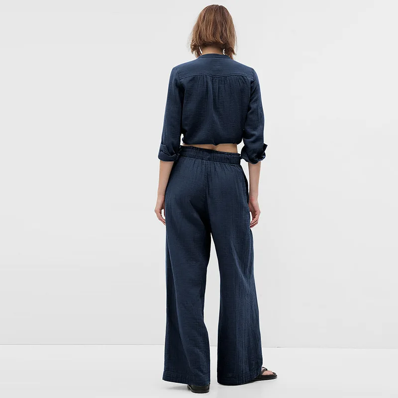 Пижама женская из муслина 100% хлопок 2 предмета