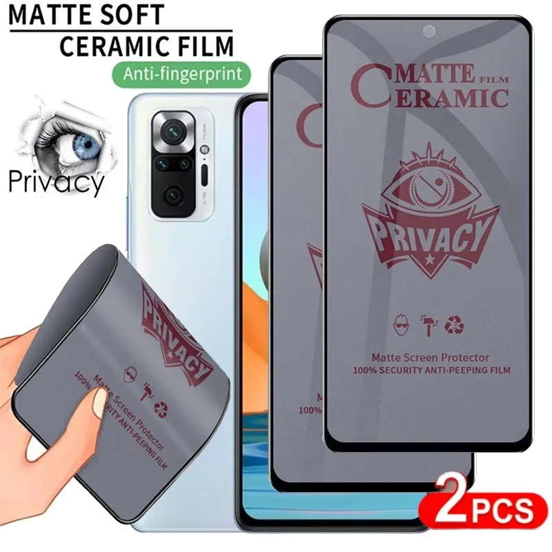 Films For Samsung Galaxy S8 S9 S10 S20 Note8 10 20 Plus Pro S20 S21 S22 S23 Ultra Glass Privacy Ceramic Anti-Spy Full