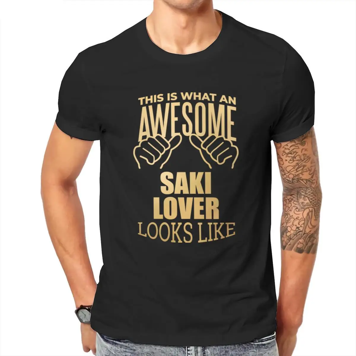 

Wholesale Saki Monkey Gift Punk Vintage Unisex Men's Clothing 108685
