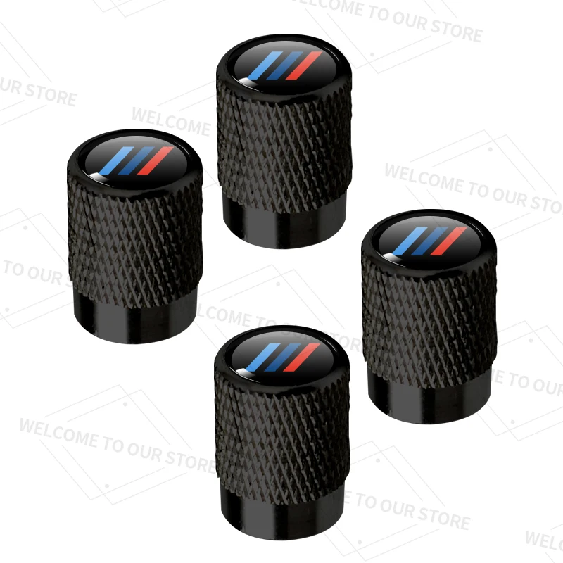 4 шт./1 компл. для трехцветного спортивного логотипа F10 E60 Z4 G20 G30 E92 E38 M5 M4 M3 Автомобильные колпачки клапанов Колеса Воздушная шина Стержень Защитная крышка