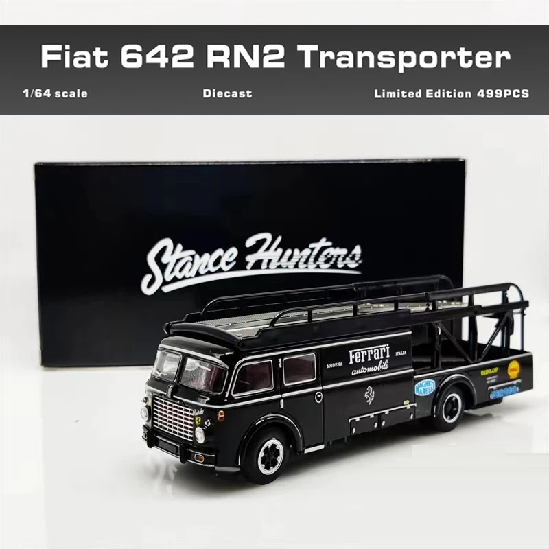 

Грузовик транспортер стойки Hunter 1:64 FIAT 642 RN2 1957-коллекция черных Ferrari Limited 499 шт.