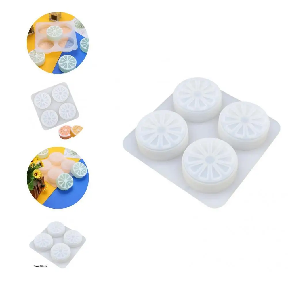 

Food-grade Practical 3D Orange Shaped Soap Cake Chocolate Mold Transparent Cake Mold Non-stick for Kitchen