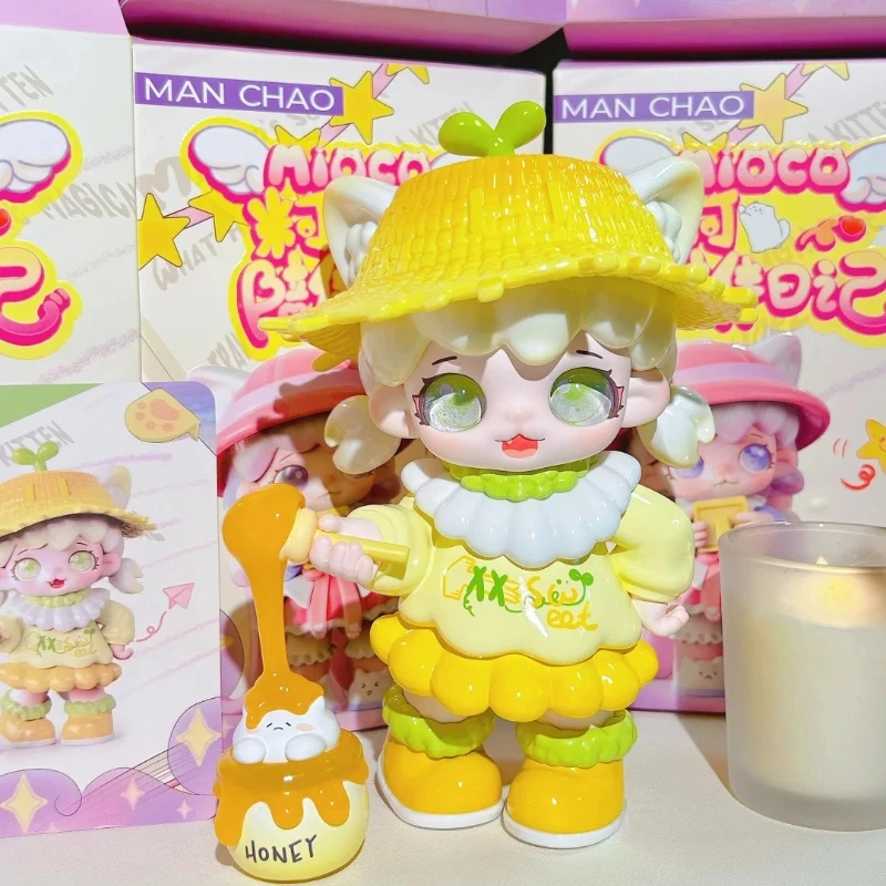 Фото Подлинная Mioco Mi Can Accompany Diary Tide Play Blind Box Cat Cat Cute Doll Girlfriend Birthday Gift Cute Fun Настольные украшения №4