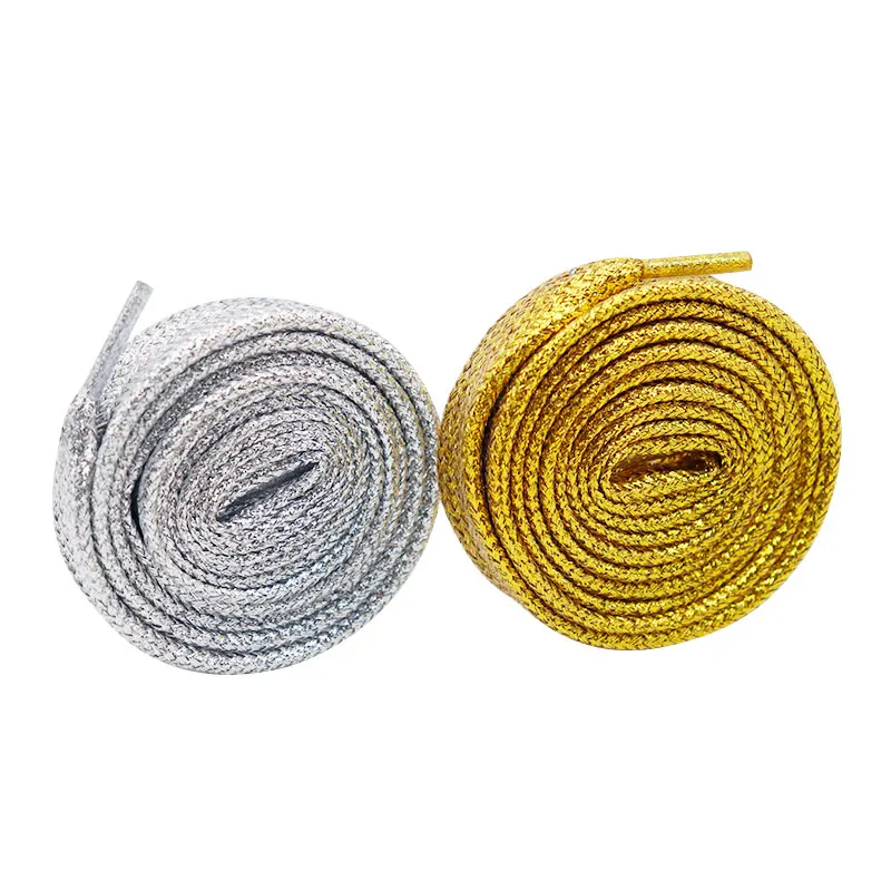 

Coolstring 18MM Wide Metallic Lacet Canvas Boots Flat Shoe Tape Gold/Sliver Gift Decorative Ribbon Good Quality Cordon Wholesale