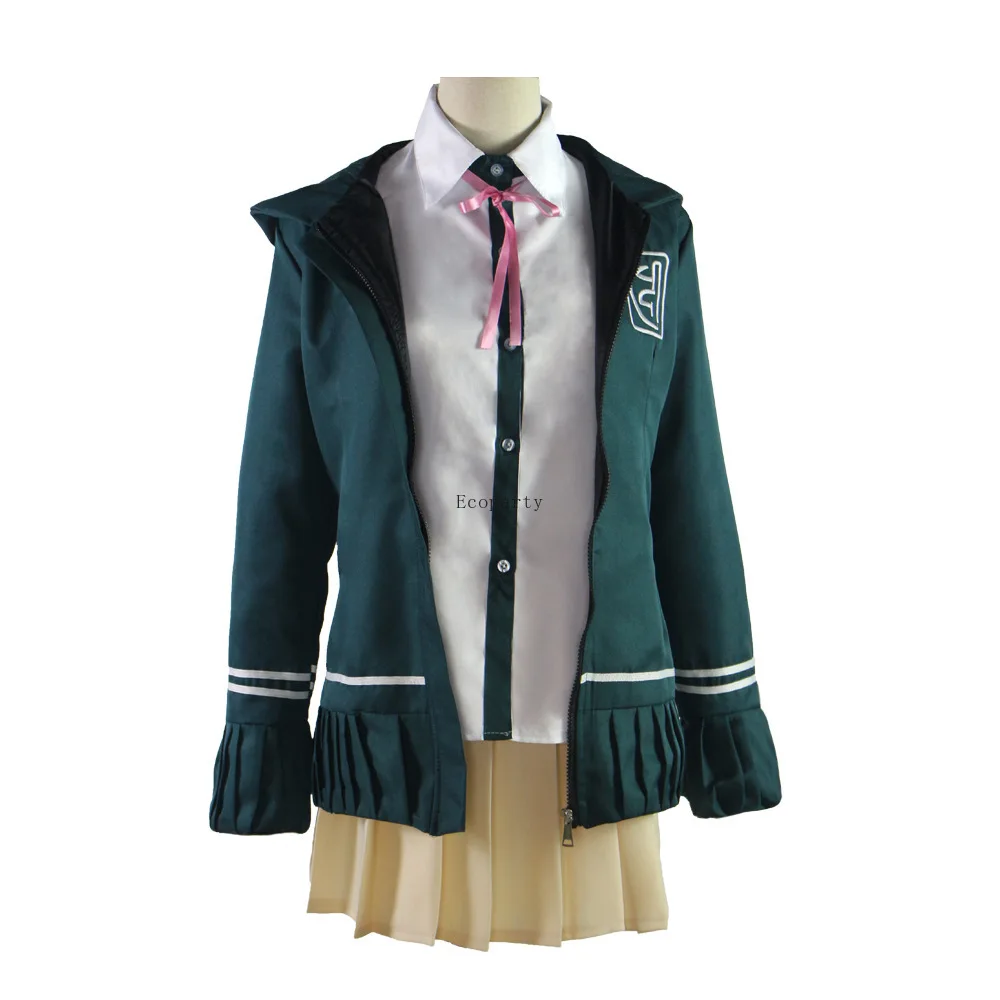 

2022 XXL Anime Super Danganronpa 2 Cosplay Chiaki Nanami Uniforms Skirt Halloween Costume for Women Coat + Shirt + Tie + Skirt