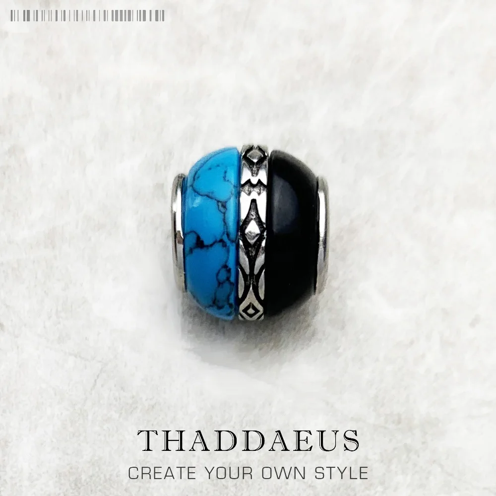 

Аксессуары для изготовления ювелирных изделий из серебра 925 пробы с синими и черными бусинами