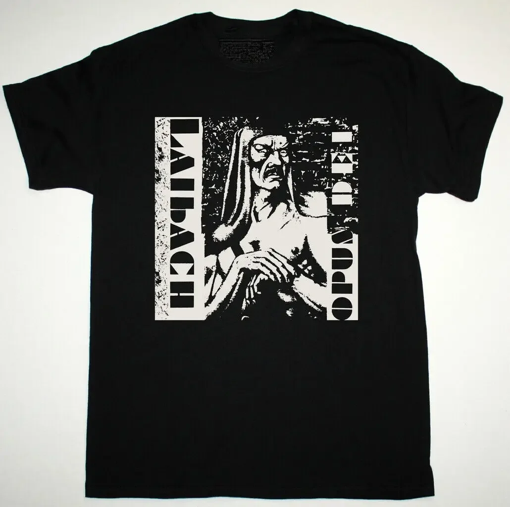 Vtg Laibach Music Band Heavy Cotton Black Full Size Unisex Tee Shirt MM498