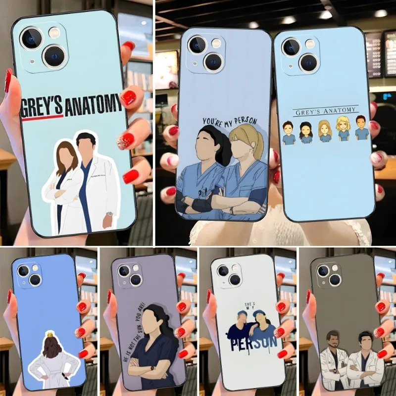 Greys Anatomy Phone Case Funda For Iphone 13Pro 12 11 Pro Max Xr X Xs Mini Pro Max For 6 6s 8 7 Plus Design Cover
