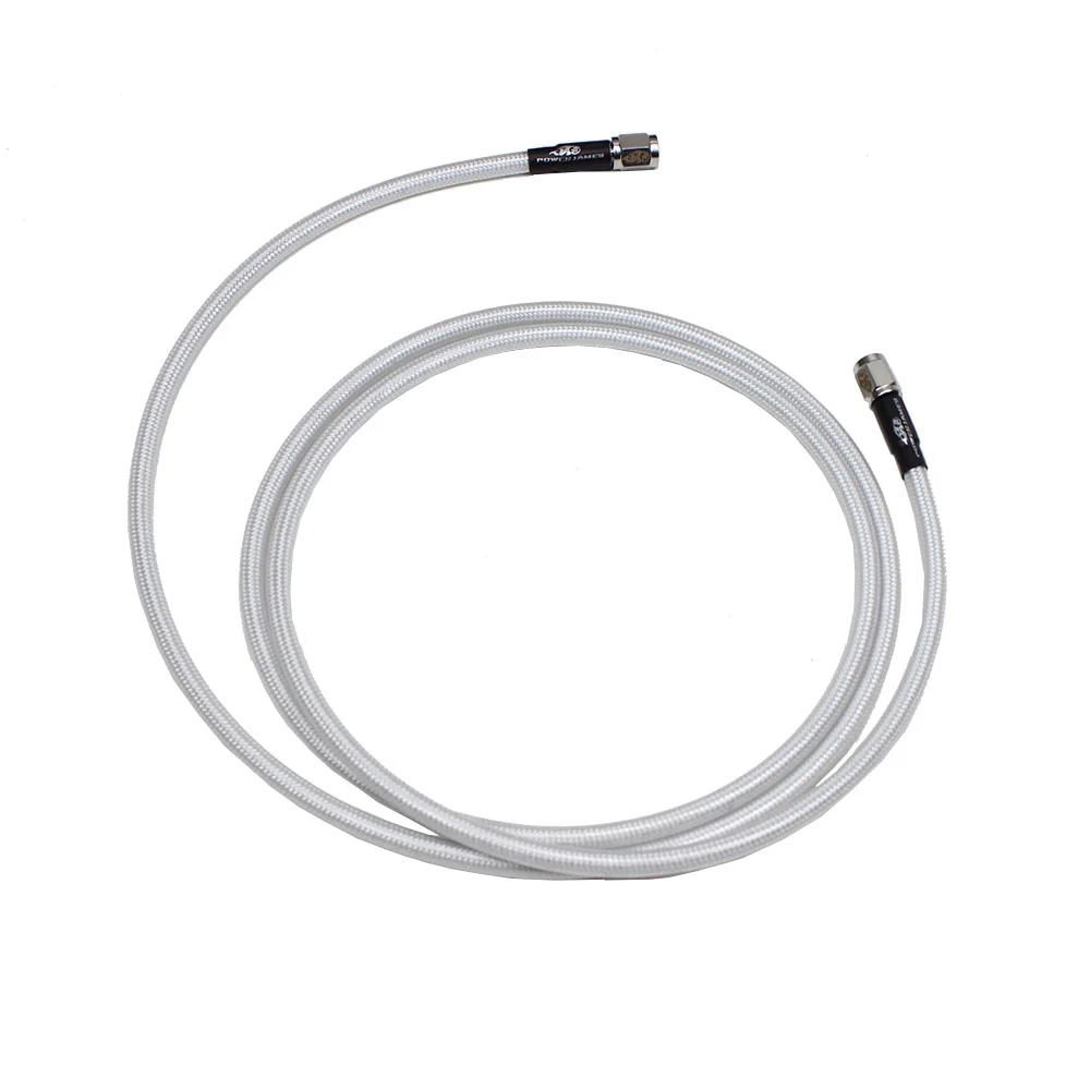 Шланг тормозной в оплетке из белой серебристой жемчужной стали 39 дюймов 100 см AN3