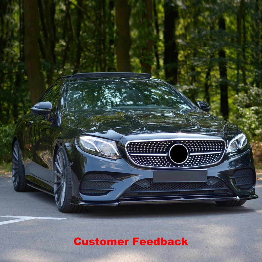 2015-2019 для merced W213 Алмазная решетка ABS черный с отверстием Камеры E-Class E200 E250 E300 E350 E400