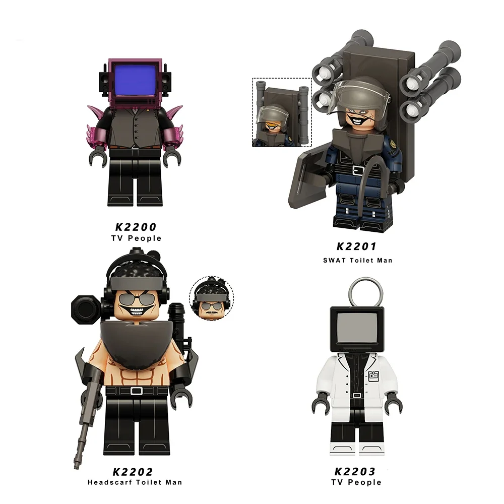 KDL SWAT Skibidi Туалет Человек Фигурки Аниме Блок Игрушки Телевизор Титан Оператор