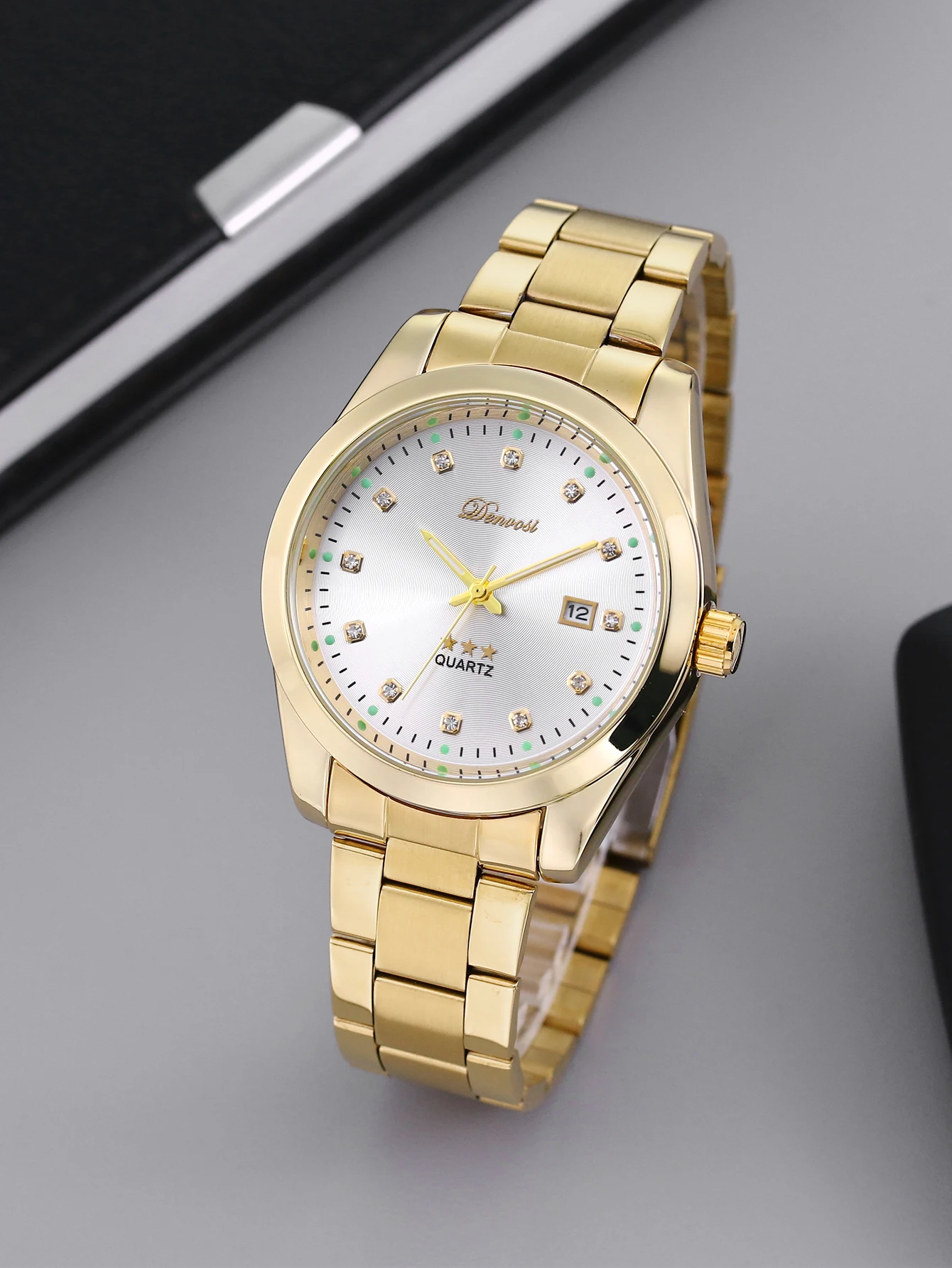 Мужские Кварцевые Наручные Часы Denvosi Светящийся Водостойкий Ремешок Из