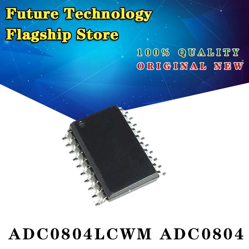 

New and original ADC0804LCWM ADC0804 SOP20 8 bits of adc, 8-bit CMOS successive type A/D converter chip