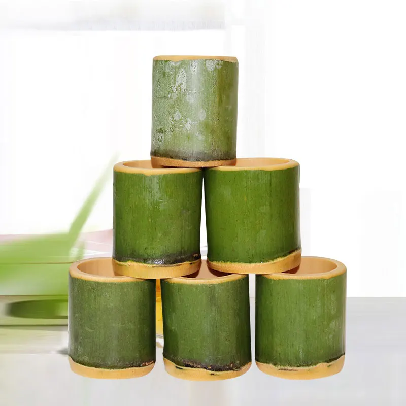 

Natural Bamboo Cup Home Decoration Keys Pens Storage Creative Handmade Crafts