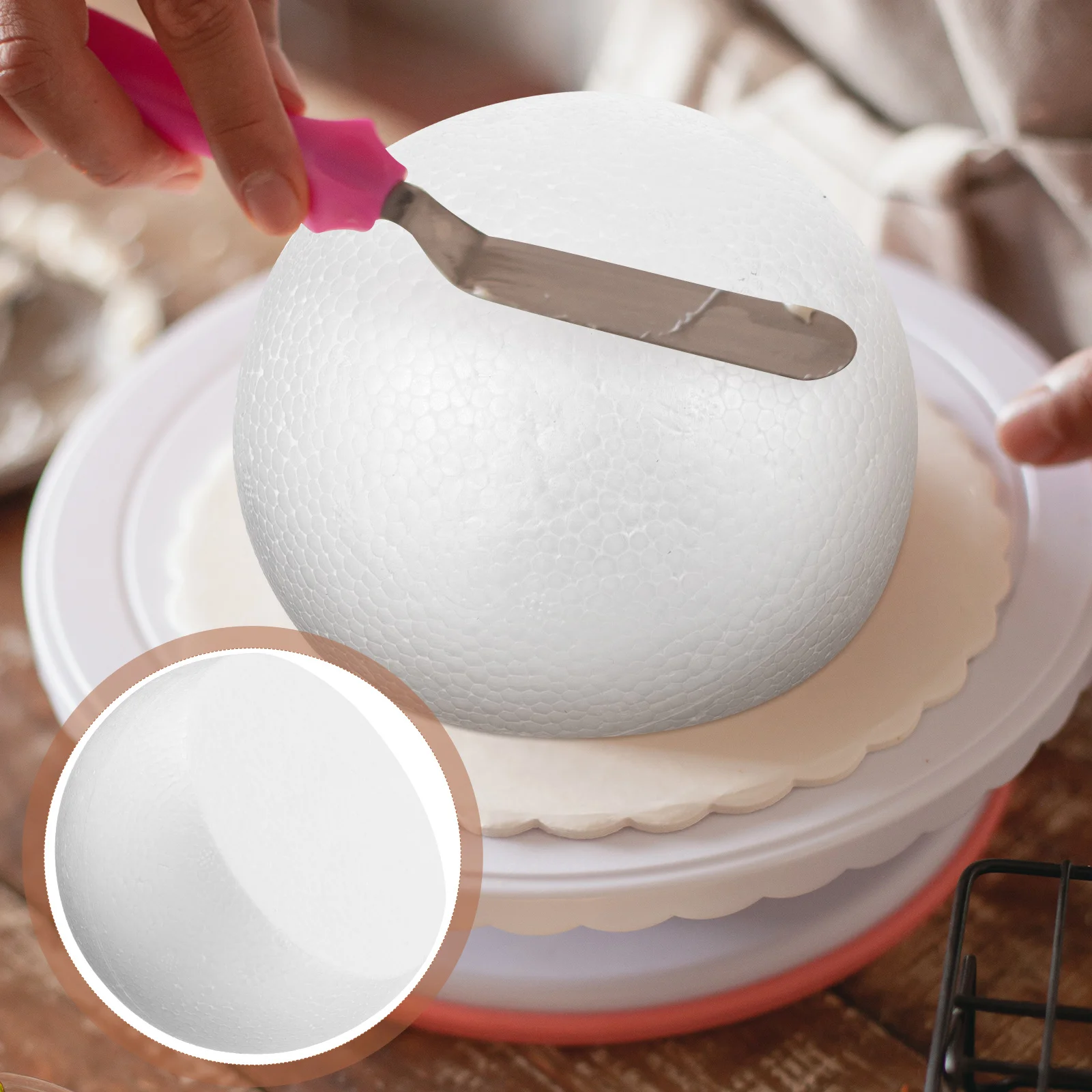 

Wedding Birthday Cake Decoration Cake Dummy Baking Tool for Party Home Display