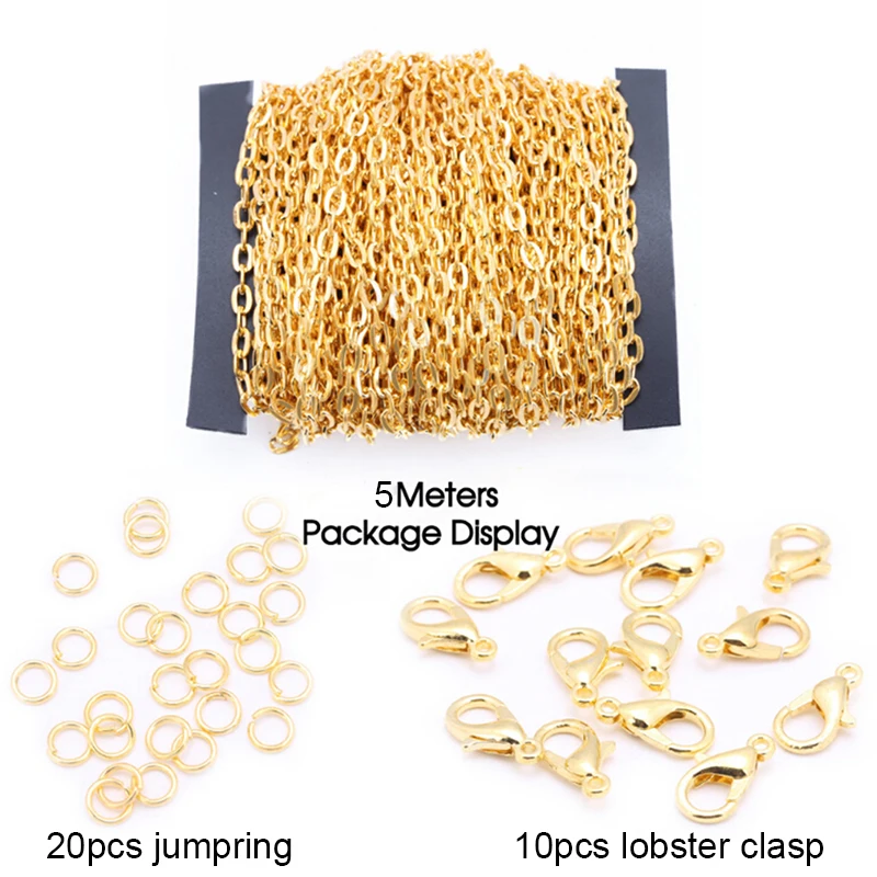 

1set Extended Extension Tail Chain Lobster Clasps Connector DIY Jewelry Making Findings Bracelet Necklace