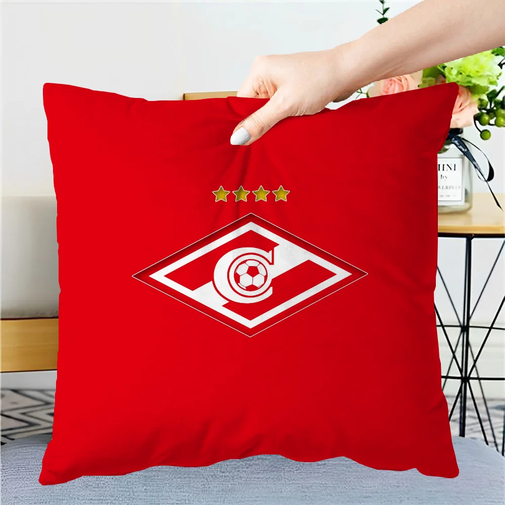 Декоративный Чехол Для Подушки FC S-spartak M-Moscow С Принтом Полиэстер Хлопок