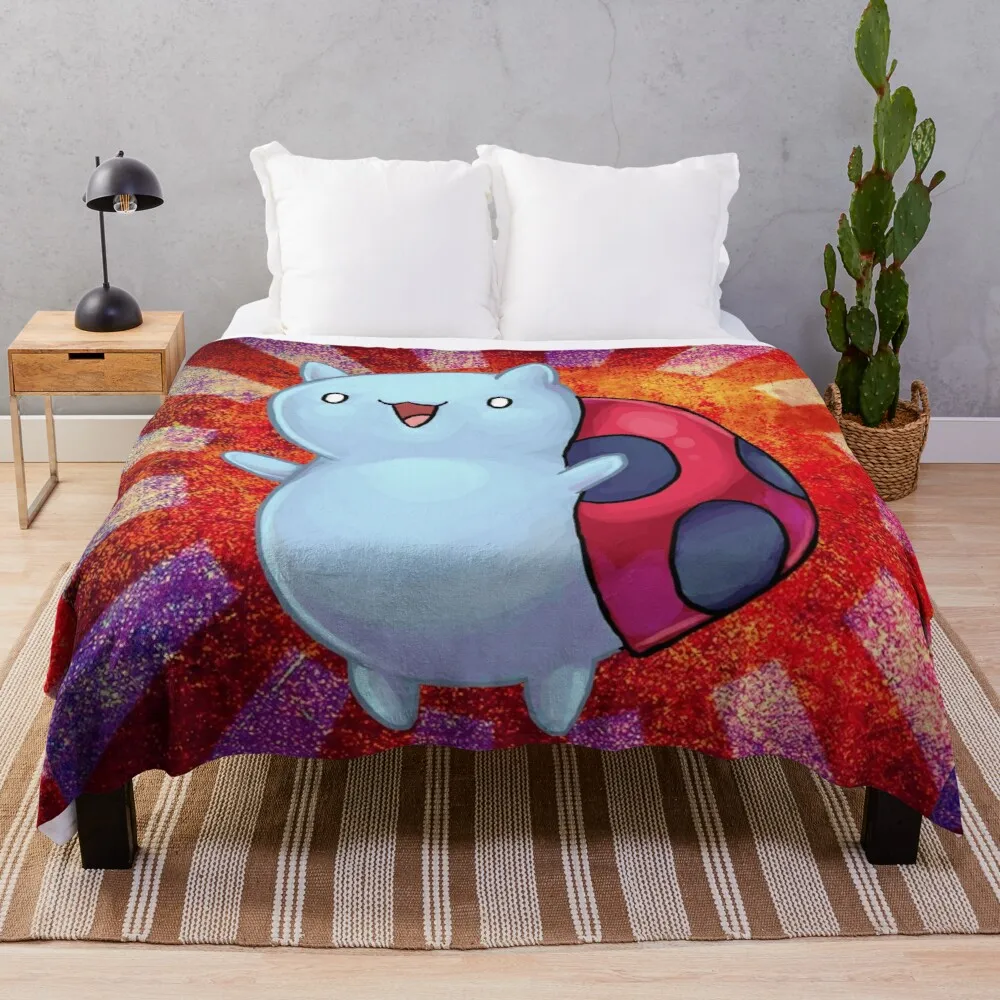 

Catbug Parade Throw Blanket Embroidered Blanket For Sofa