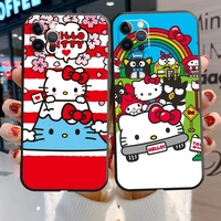 hello kitty 2022 phone cases for iphone 11 12 pro max 6s 7 8 plus xs max 12 13 mini x xr se 2020 carcasa soft tpu coque