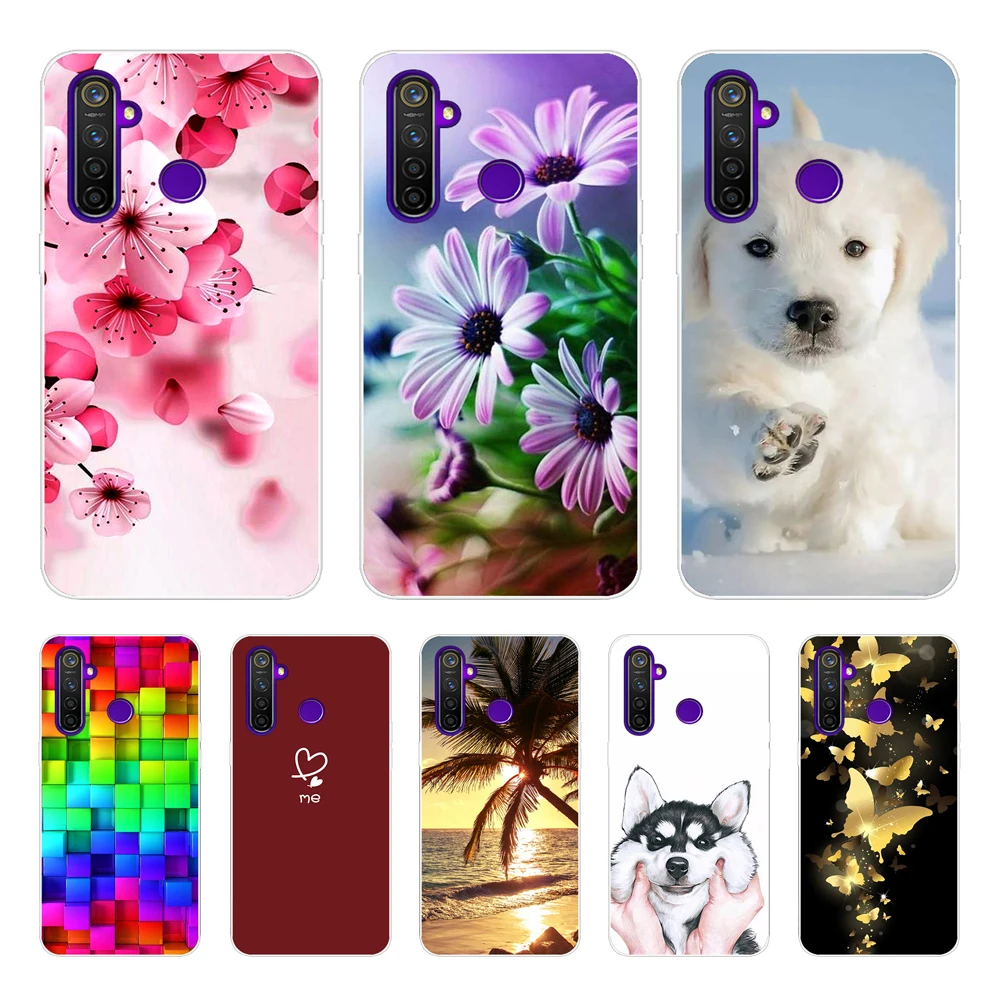 Силиконовый чехол для Realme 5 Pro, мягкий прозрачный чехол из ТПУ, задняя крышка для Oppo Realme 5 Pro RMX1971, защитный чехол 6,3 дюйма