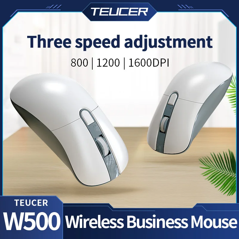 

Мышь Компьютерная Teucer W500 Беспроводная Бесшумная, 1600DPI, три скорости