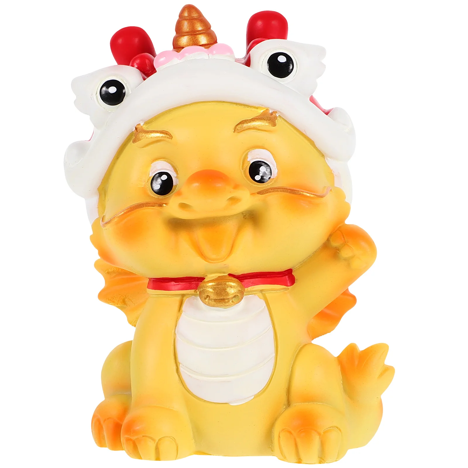 

Dragon Statues Figurines Chinese Zodiac Ornaments Small Craft Car Decor Sculpture Desktop Adornment The Bell