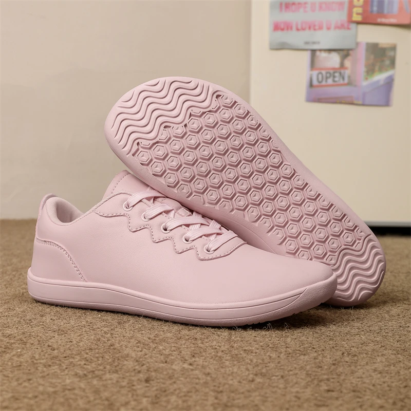 Туфли босиком с широким носком для женщин и мужчин повседневная обувь из