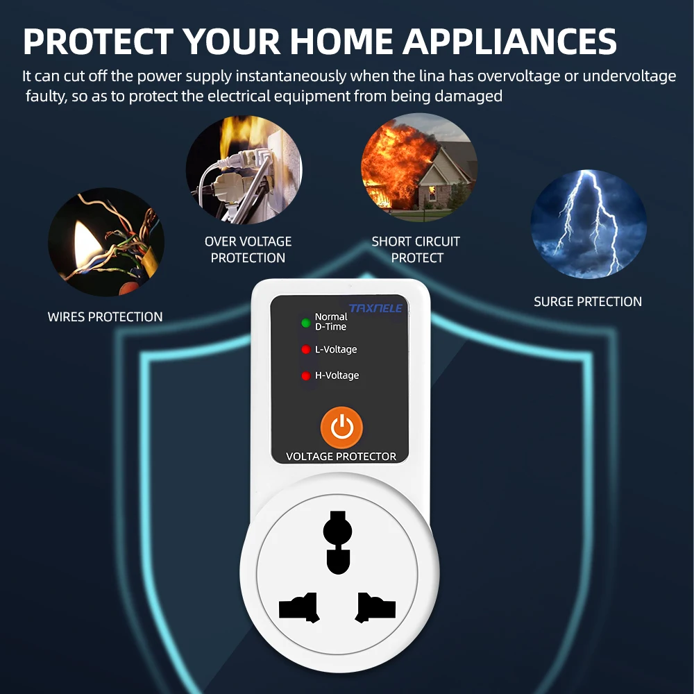 Автоматический стабилизатор напряжения переключатель розеток 220 В 16 А