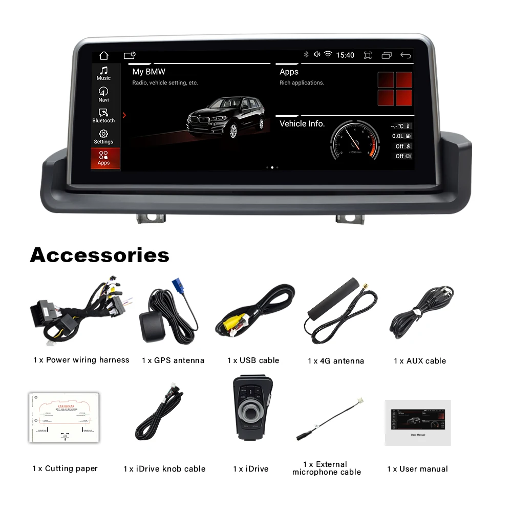 Автомобильный мультимедийный плеер Android 10 GPS для BMW 3 серии E90 E91 E92 E93 2005-2012 правый