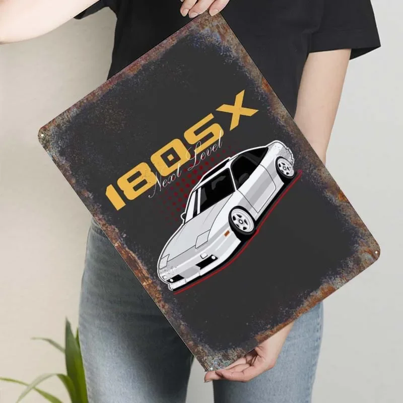 Металлическая вывеска 180sx S13 Jdm