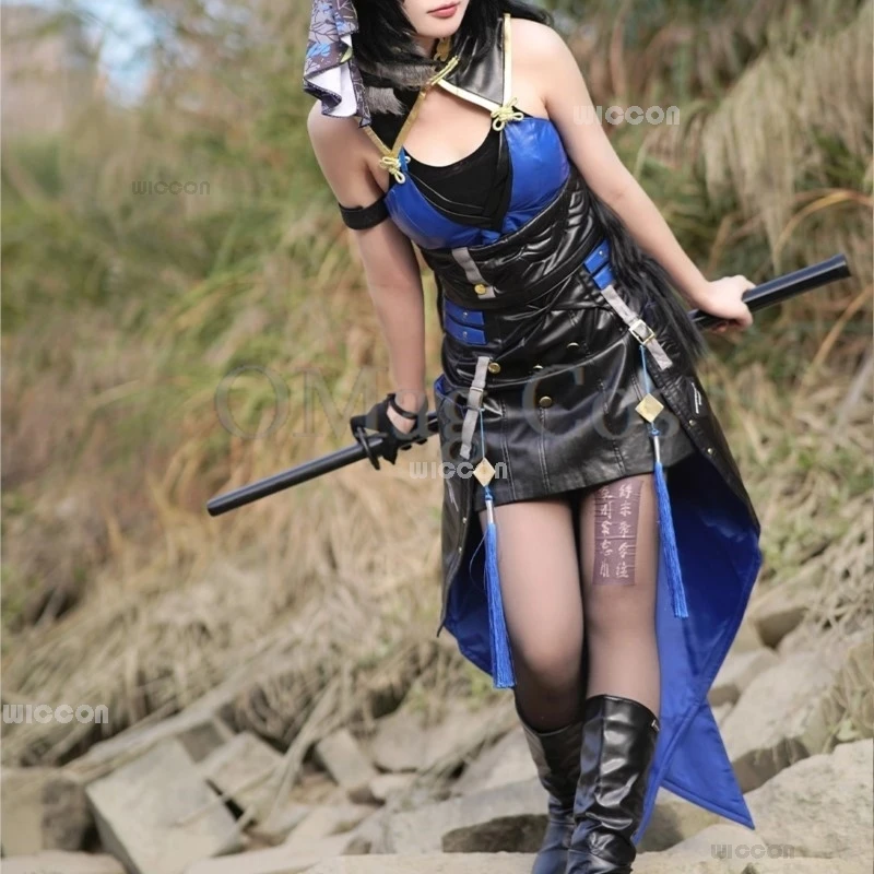 Wuthering Waves Wave Yangyang Косплей Костюм Парик Шляпа Аниме Игра Женское Платье на Хэллоуин