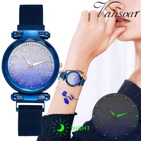 luminous watch women fashion watches for gift stainless steel rose gold clock luxury dress quartz wristwatches top watch reloj