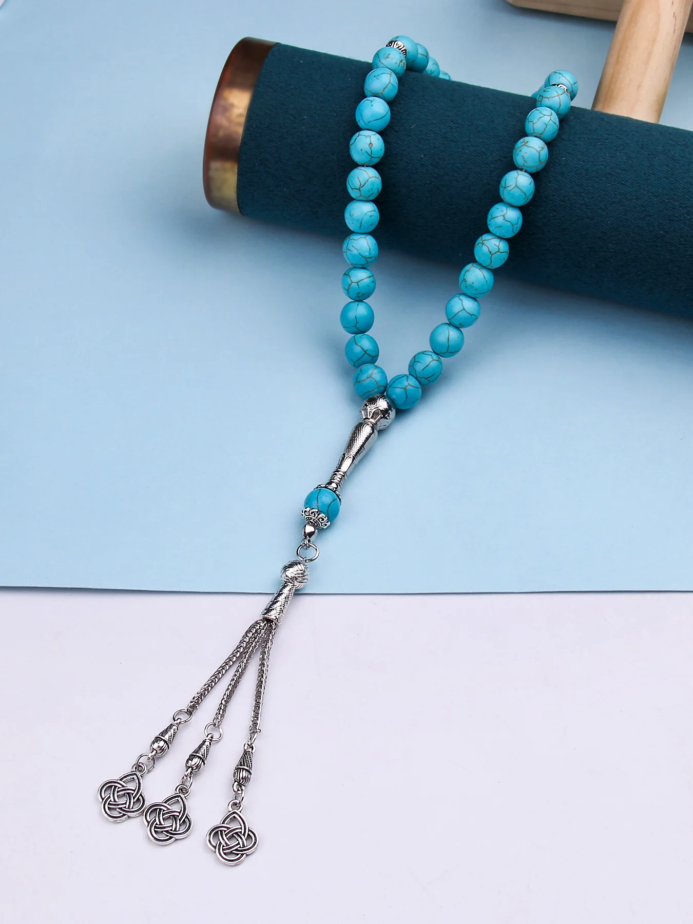 Мусульманский браслет с розам из стрейчевых бусин для мужчин и женщин лечебный