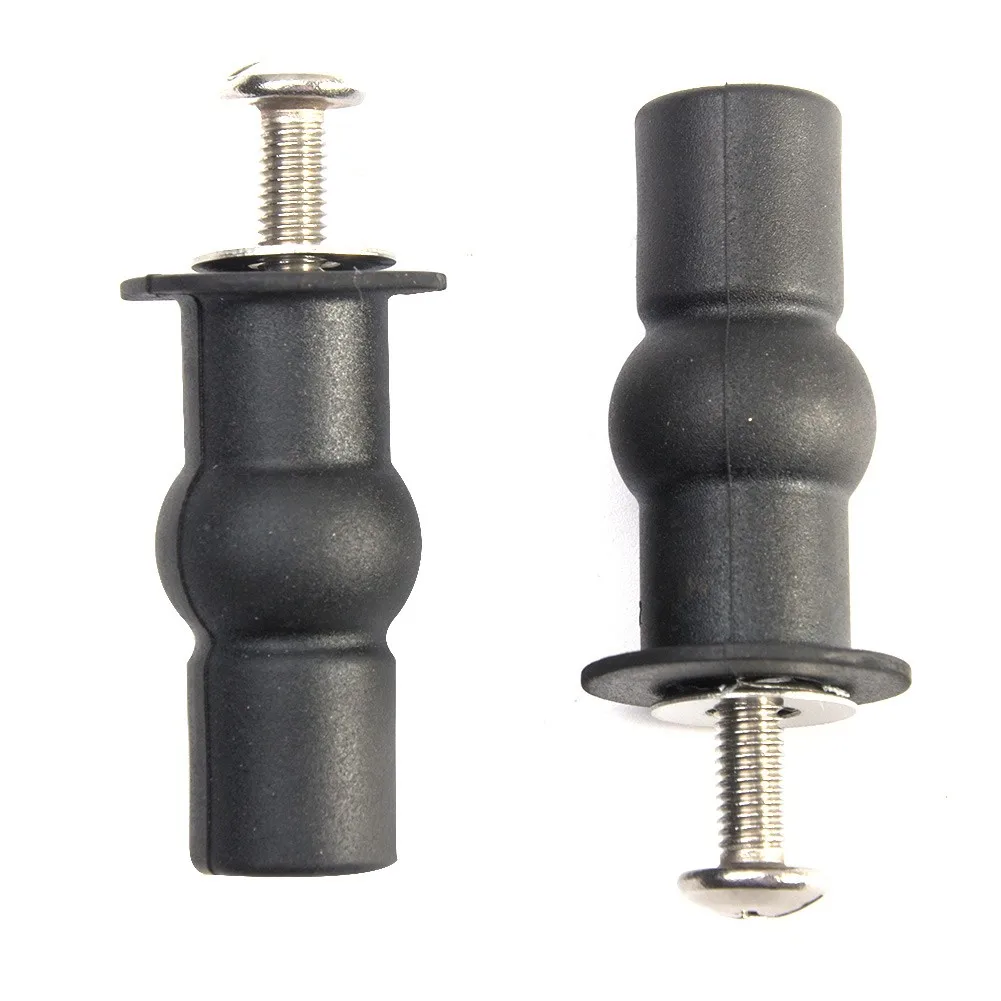 

2PCS Toilet Seat Top Fixing Nut Expansion Screw With Thread Rubber Sleeve Screw Hinge Hole Fixings Nut Screw