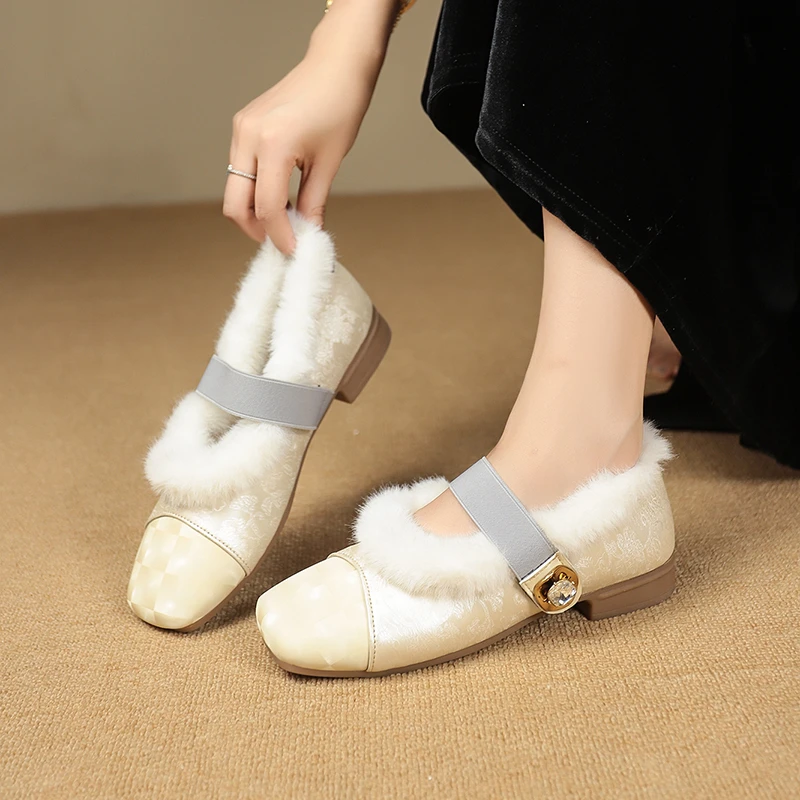 Женские туфли с квадратным носком туфли-лодочки на квадратном каблуке модная