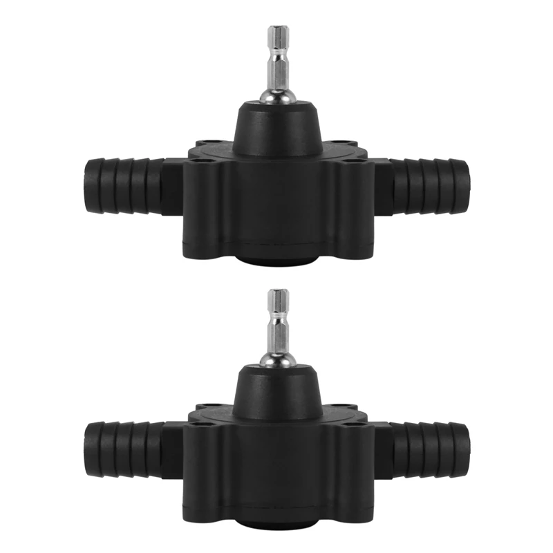 

2X Electric Drill Pump Self Priming Transfer Pumps Oil Fluid Water Pumps Electric Drill Driven Self-Priming Pump Tools