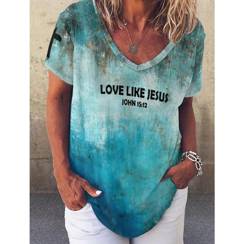

Tie Dye Casual T Shirt for Women Vintage Oversized T Shirt O Neck Graphic Tee Harajuku 2022 Spring New Fashion Y2k Aesthetic Top
