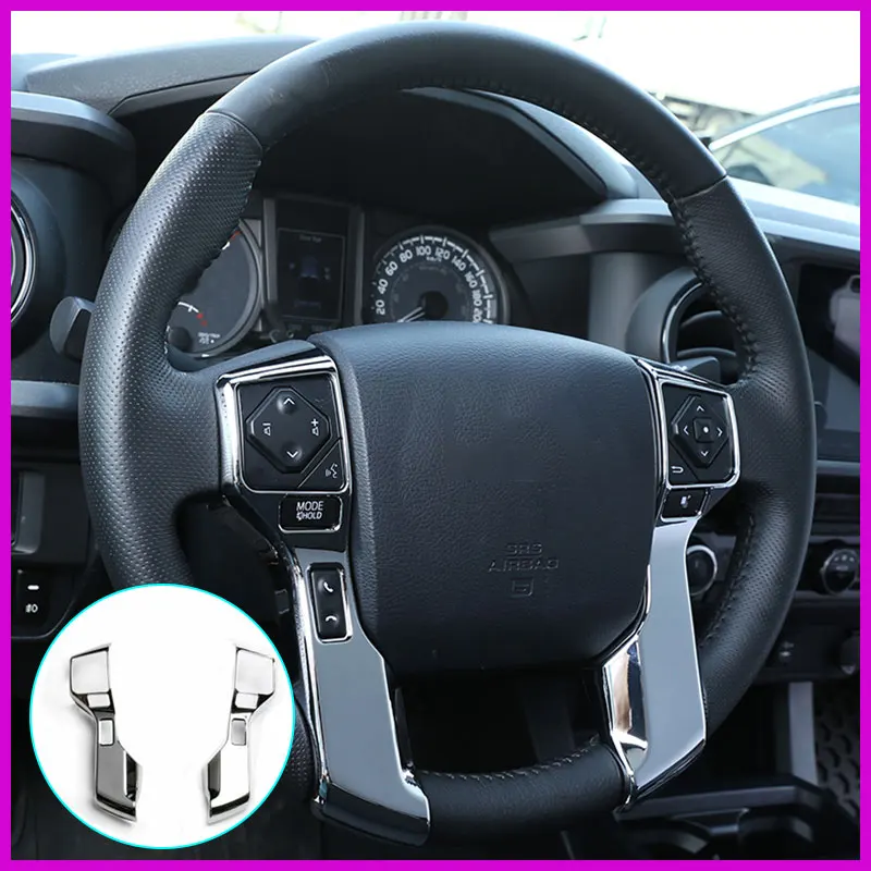 

2 шаблона для кнопки рулевого колеса Toyota Tacoma 2016-2020 украшение Наружная рамка углеродное волокно/ярсветильник свет шаблон 2 шт.