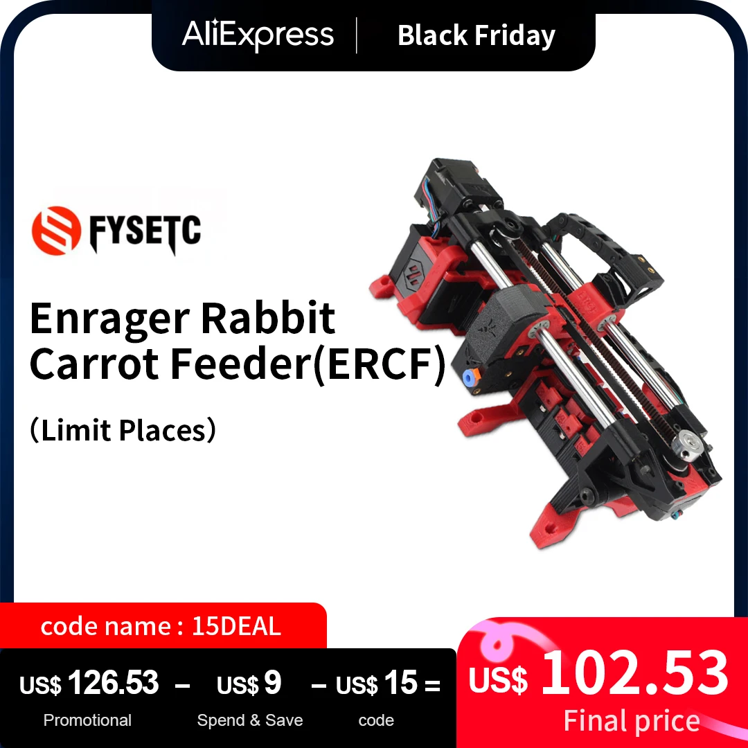 

FYSETC Enrager Rabbit Carrot Feeder(ERCF) ERB Board Multi Material MMU KIT For Voron Switchwire Voron Trident Voron 2.4