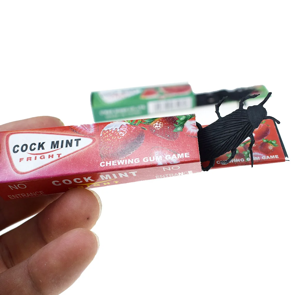 

New Strange and Funny Chewing Gum Prank Toy Cockroach Mouse Chewing Gum Prank Toy Dropshipping 2022 Best Selling Products