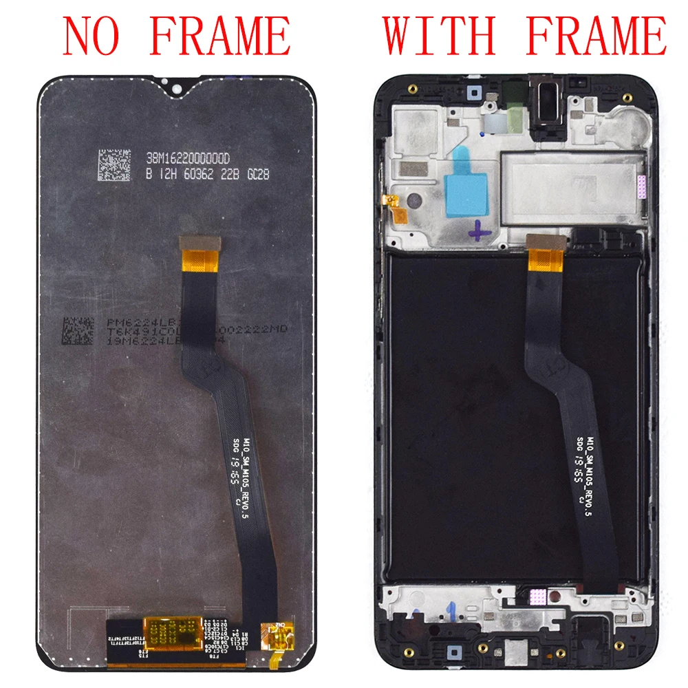 

6,2 "Оригинальный ЖК-экран для Samsung Galaxy A10 A105 A105F SM-A105F, ЖК-дисплей, сменный экран с дигитайзером в сборе с рамкой
