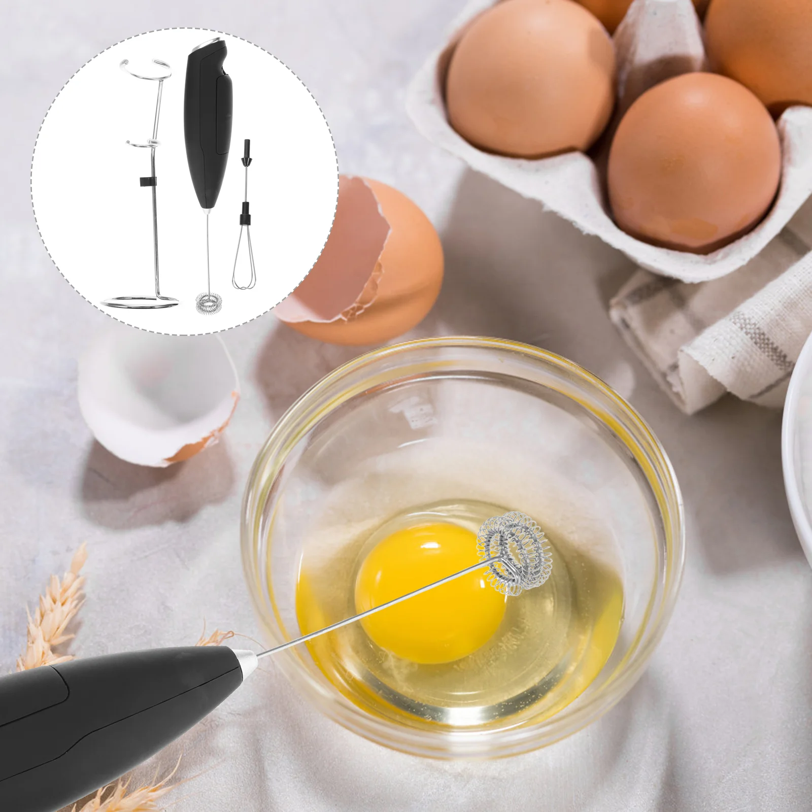 

Frother Egg Beater Handheld Mixer Electric Whisk Whisker Mixing Blender Mini Coffee Hot Chocolate