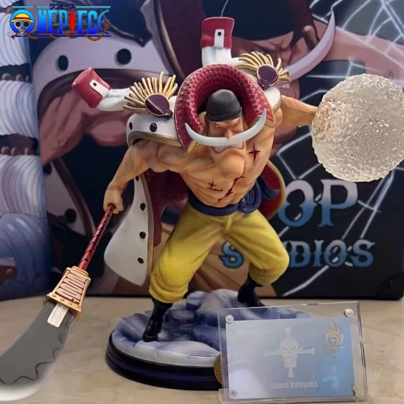 

One Piece Figurine 32cm Gk Angry Daddy Pvc White Beard Edward Newgate Figure Super Giant Anime Four Emperors