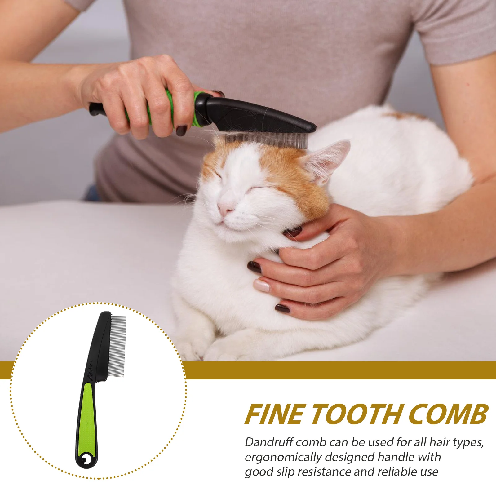 Расческа из нержавеющей стали с мелкими зубьями щетка от перхоти для мужчин