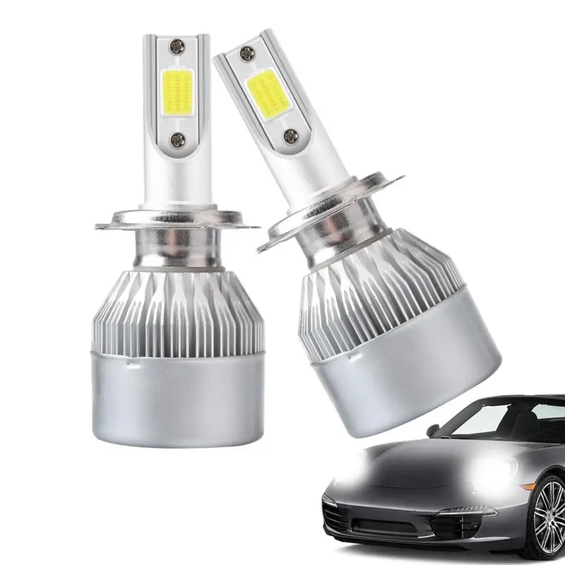 

Автомобильные лампы головного света, практичная Прямая замена лампы 6000K, цветные фары дальнего и ближнего света, лампочки головного света C6, 50 000 часов